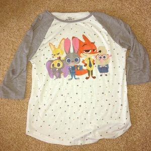 Zootopia baseball tee